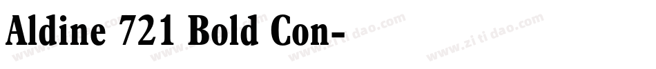 Aldine 721 Bold Con字体转换